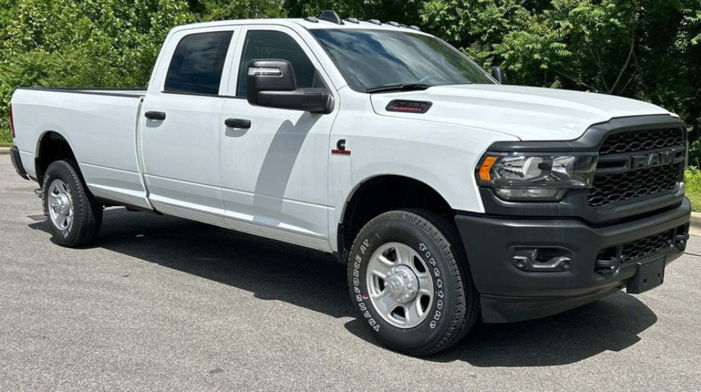 white pick up truck