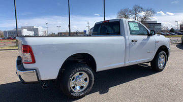 white pick up truck