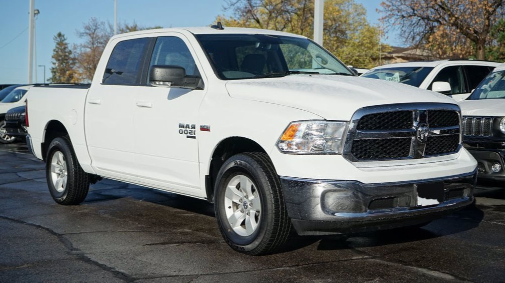 white pick up truck