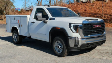 white pick up truck