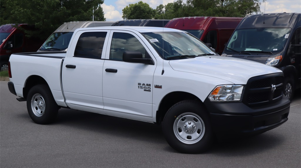 white pick up truck