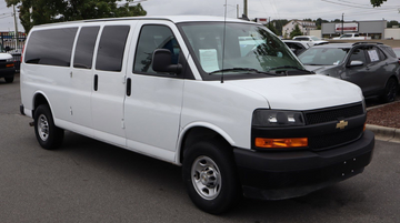 white cargo van