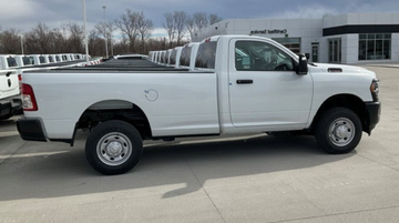 white pick up truck