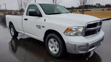 white pick up truck