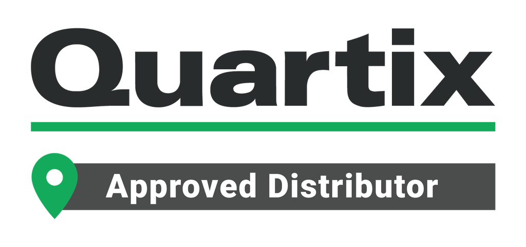 Quartix logo with 'Approved Distributor' label on a white background
